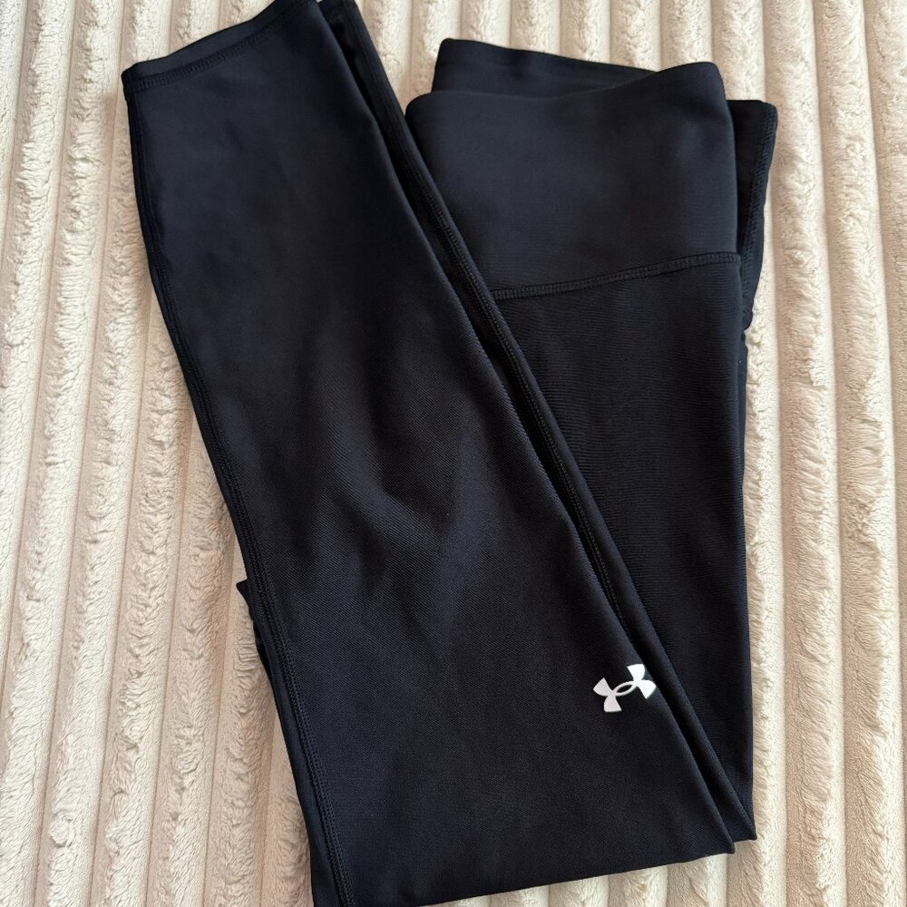 Under Armour Leggings Women's Medium Black Heat Gear Compression Athletic Gym